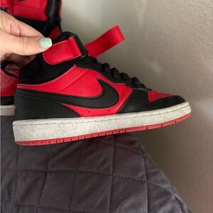 Nike Black and Red Sneakers